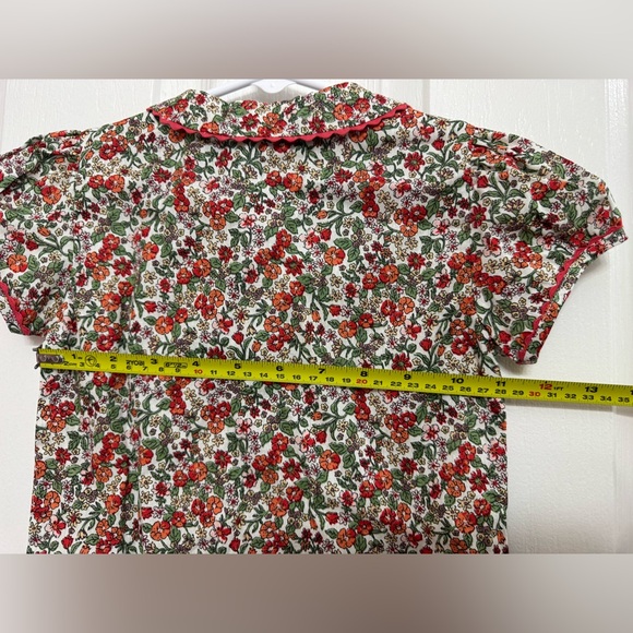 Rachel Riley London Floral Blouse Girls Size 4Y NWT Peter Pan Collar - Picture 9 of 9